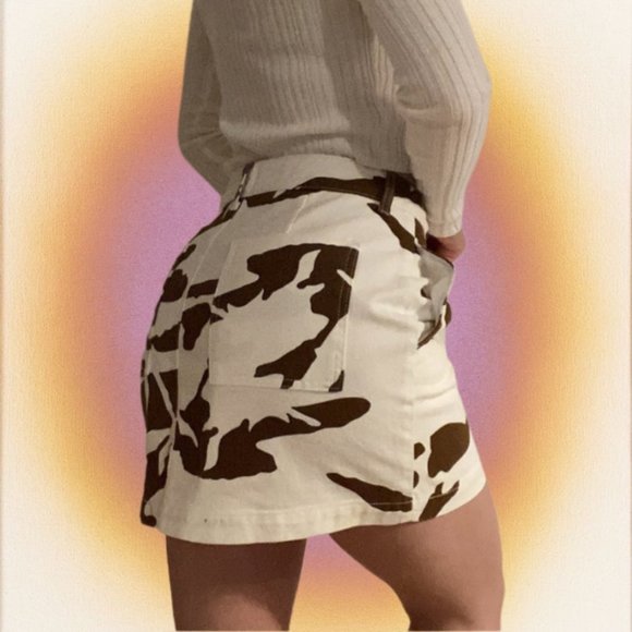UO BDG Brown Cow Mini Skirt *host pick - Picture 4 of 4